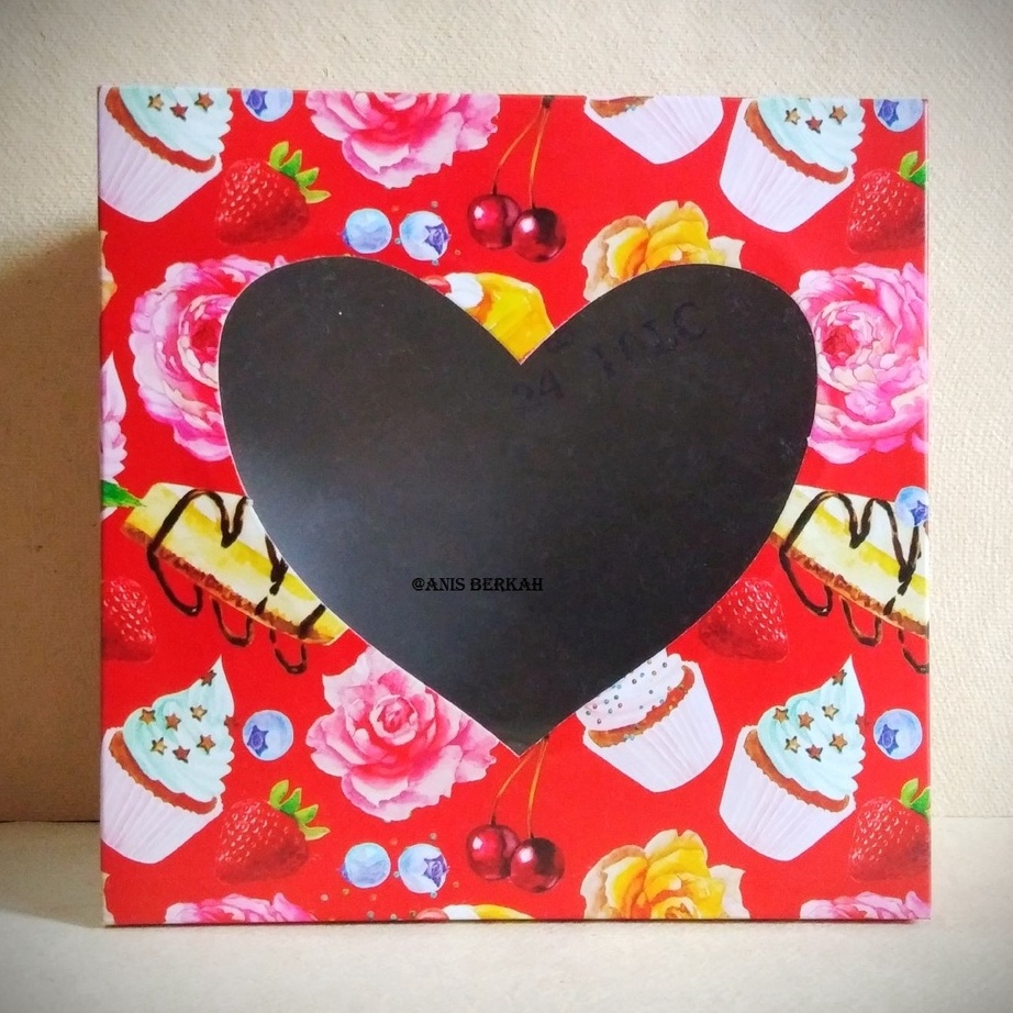 

TOP harga 1pcsBox KueKotak Kue Ulang Tahun Tutup Kaca Hati Uk 1825