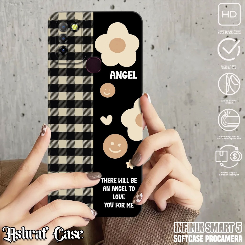 Case Infinix Smart 5 - Casing Hp Infinix Smart 5 Motif BUNGA - Softcase Hp Infinix Smart 5 - Silikon