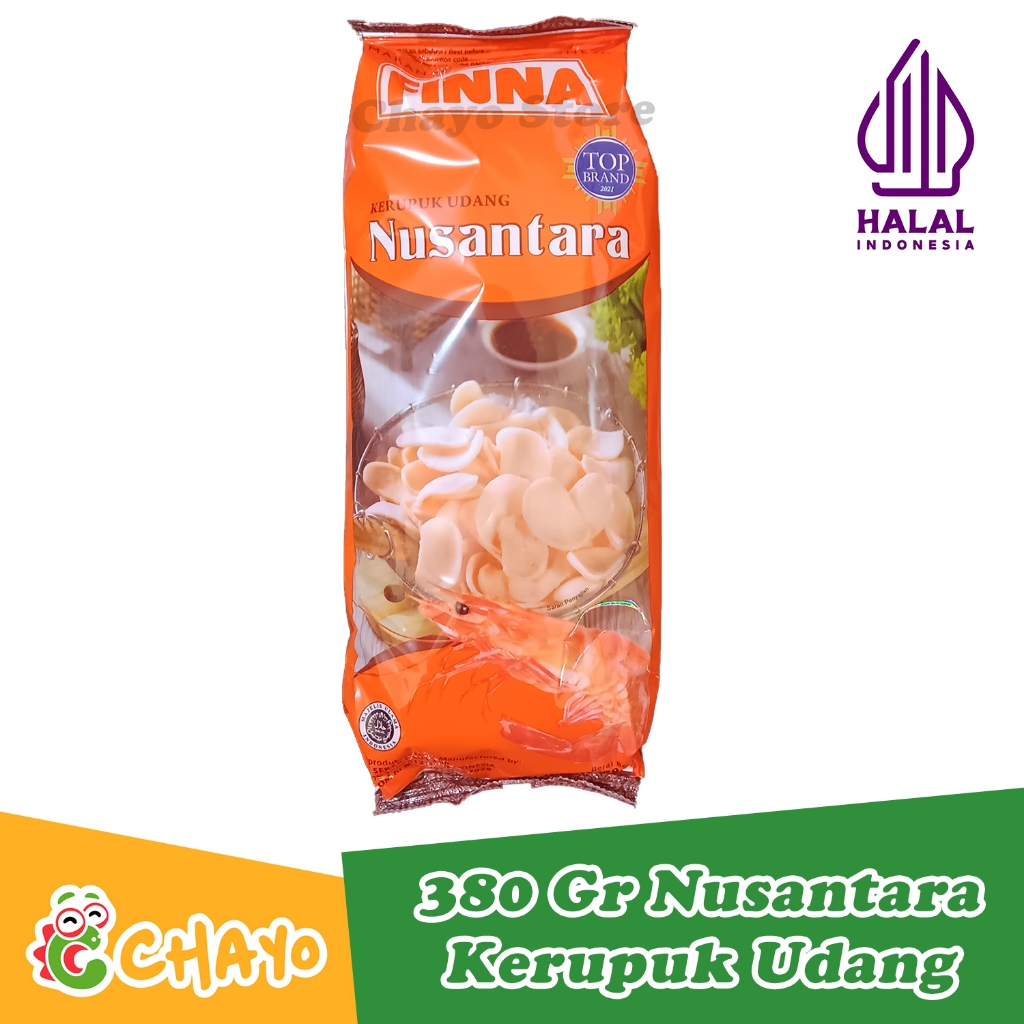 

Ay00! FINNA Kerupuk Udang NUSANTARA BESAR 380gr Keripik Camilan Makanan Ringan