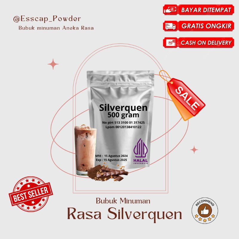 

Serbuk Minuman Rasa Coklat Silverquen 500gram - Praktis & Lezat, Minuman Instan