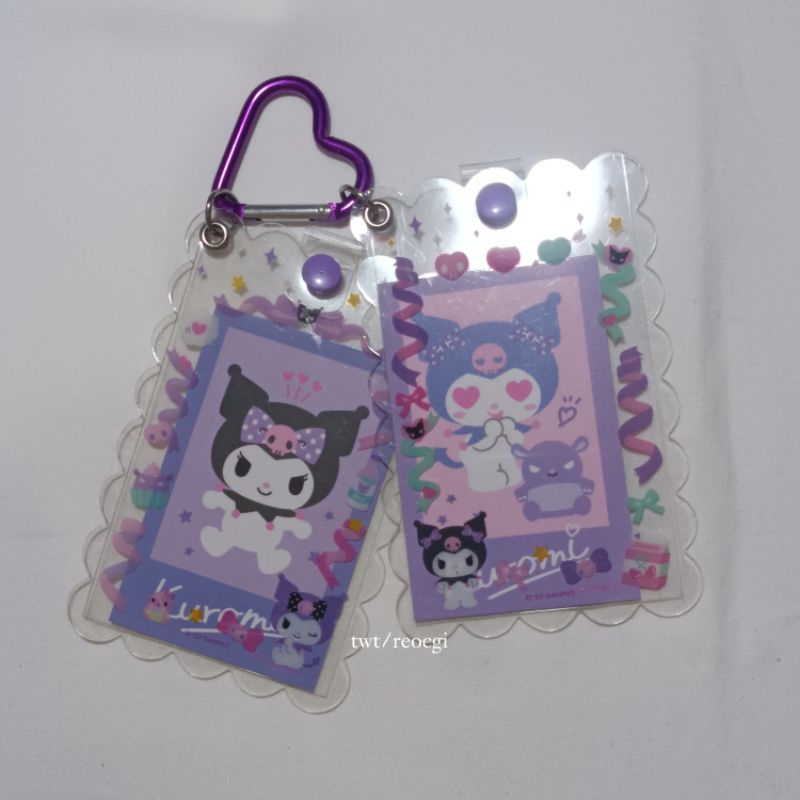 

sanrio kuromi cahol pc holder card case 2 set ungu