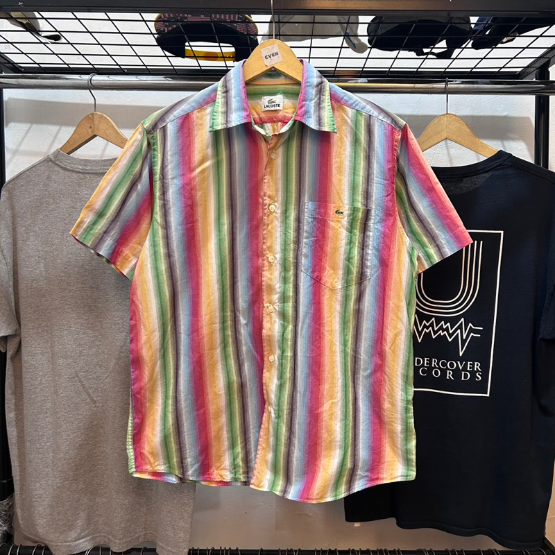 Kemeja Lacoste Striped | Preloved Second Original