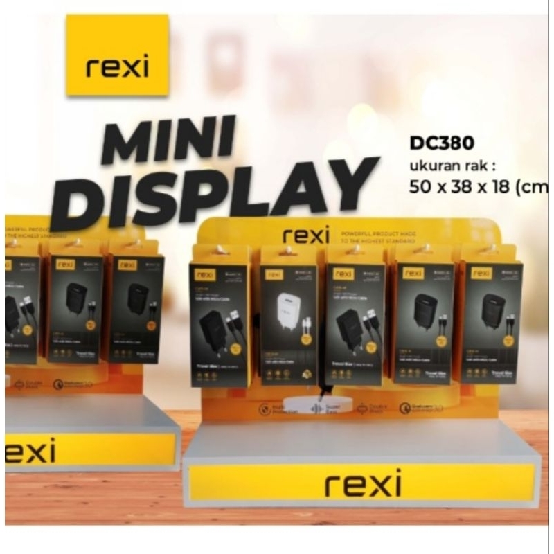 Rexi Rak Mini Display Ada Lampunya