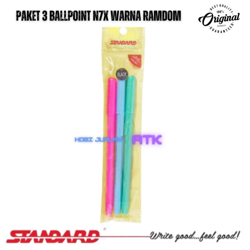 

Paket 3 Ballpoint N7X Standar Warna Random