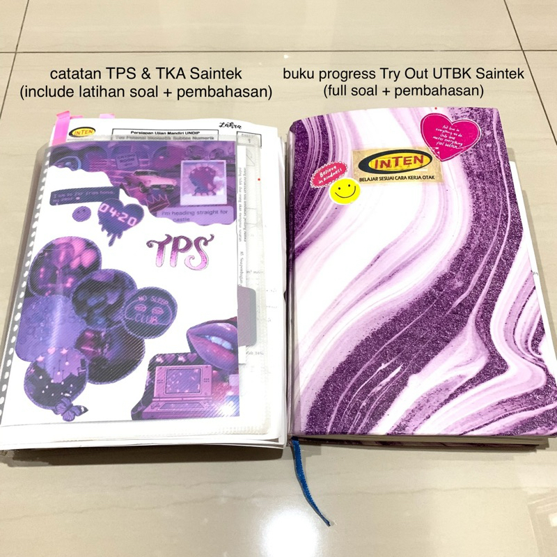 TAKE ALL Buku Progress Try Out Inten UTBK Saintek & Catatan TPS & TKA Saintek + soal & pembahasan