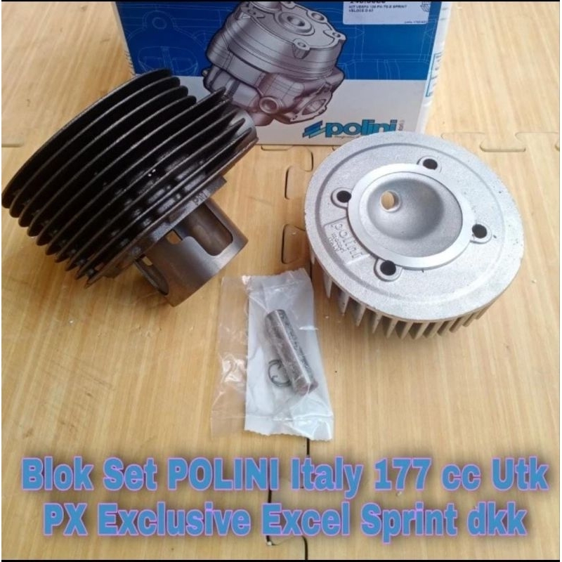 Blok Set Vespa177 cc
Polini Italy Original
Utk Vespa PX, Excel,Sprint,Exclusive