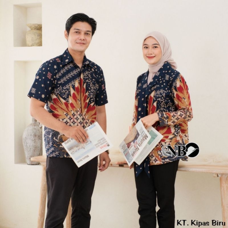 BATIK TUNIK COUPLE MODERN SET PAKAIAN COUPLE KEMEJA BATIK LENGAN PENDEK ATASAN BATIK COUPLE TERBARU