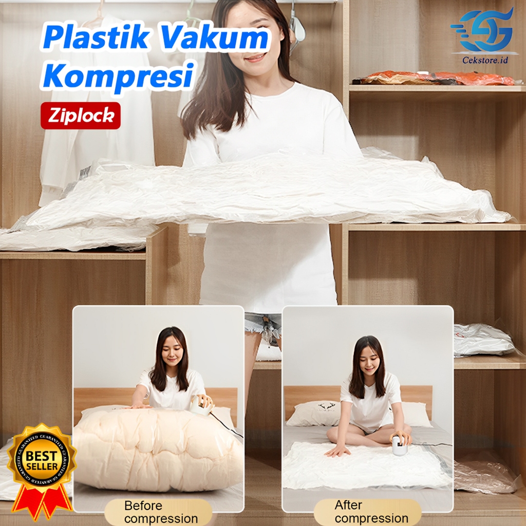 Plastik Vacum Baju Vacum Bag Organizer Plastik Penyimpanan Pakaian