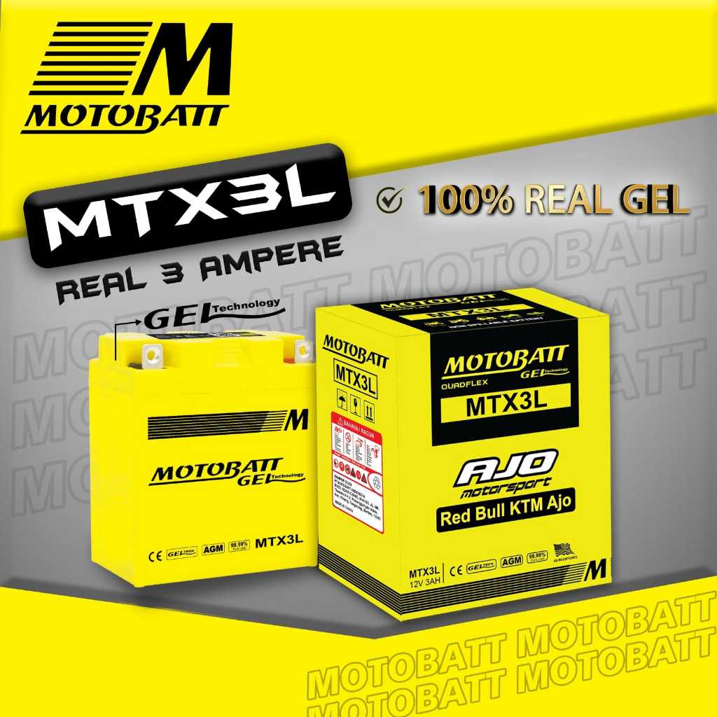 AKI KERING YAMAHA RX KING - MOTOBATT MTX3L 12V3AH ORIGINAL