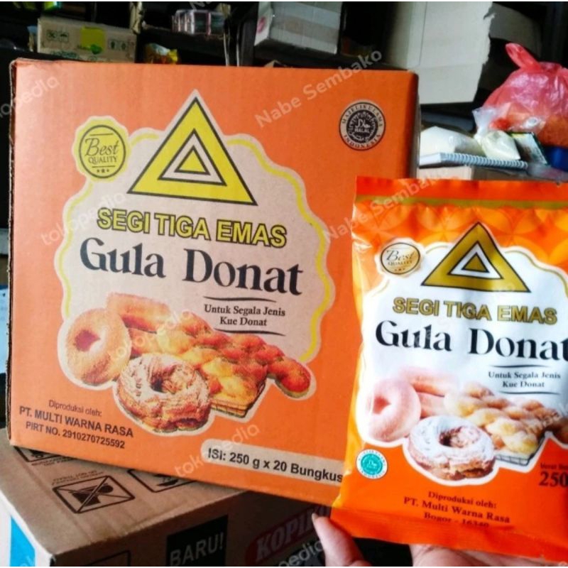 

Gula donat segitiga isi 20 Bungkus 1 Kardus