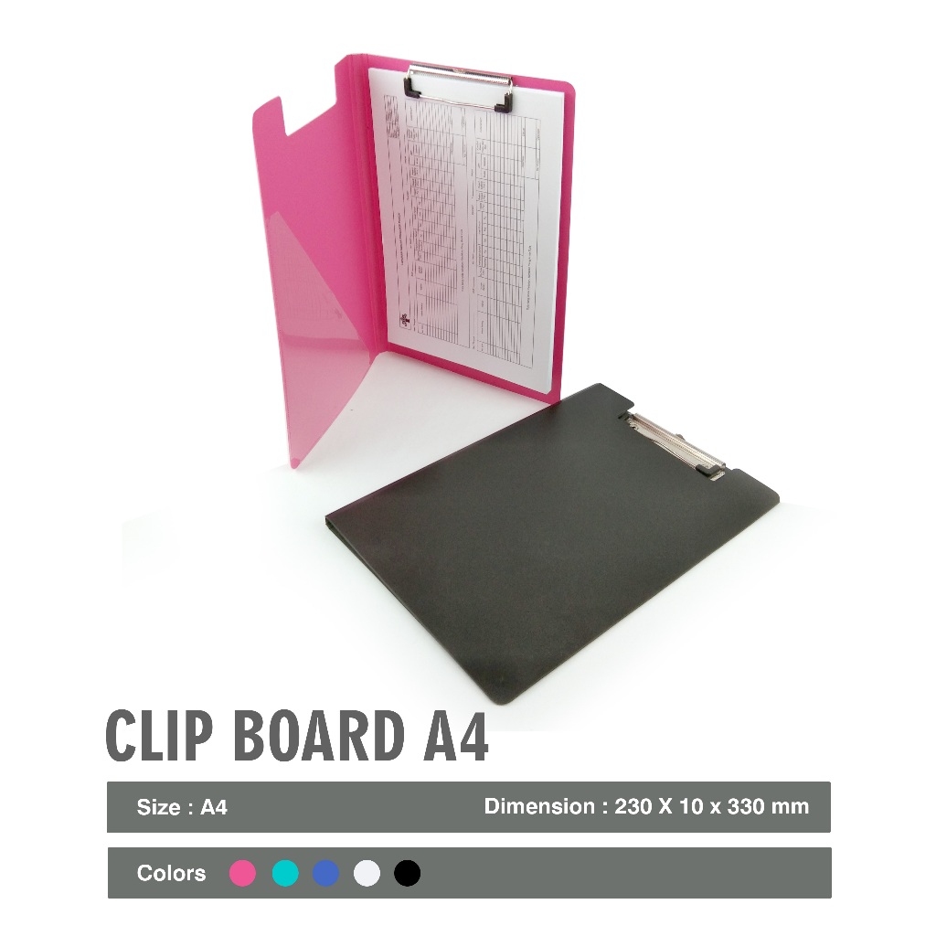 

Daiichi - Clipboard Papan Jalan Plastik dengan cover map DOS ukuran A4