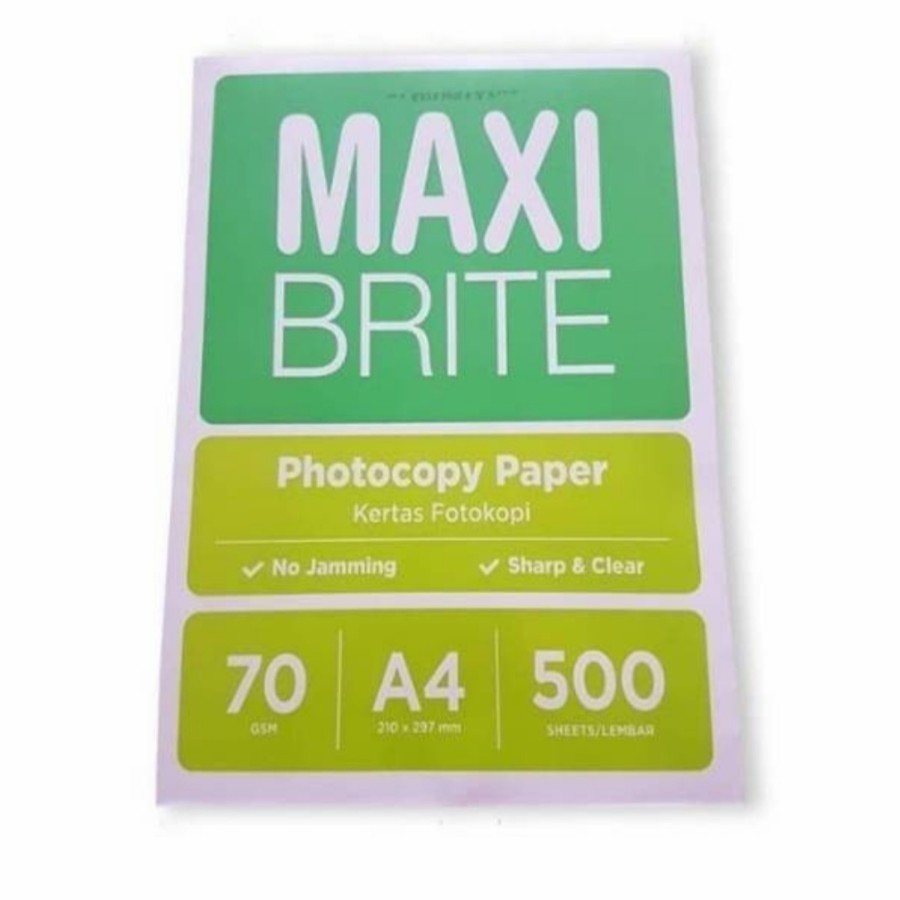 

Kertas HVS A4 70 gr 70 gsm 70gsm 70gram MAXI BRITE