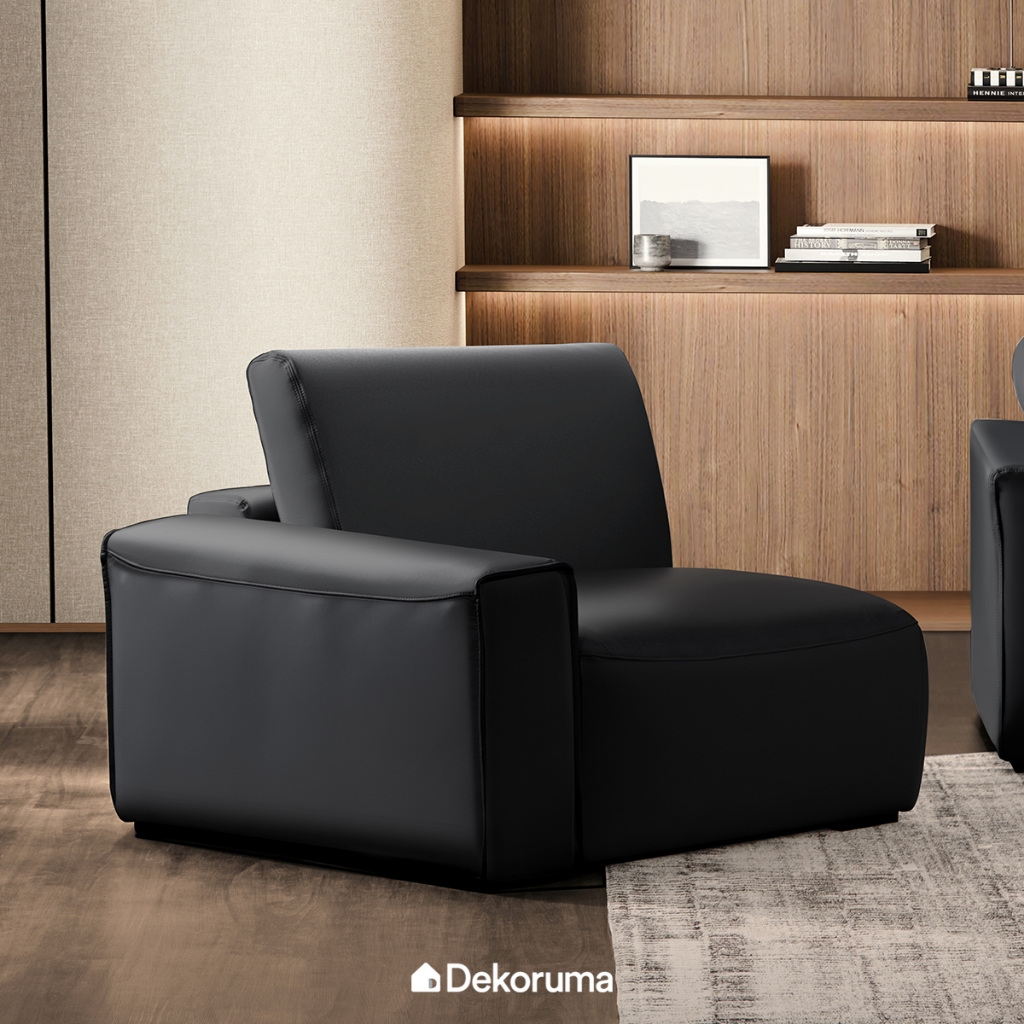Dekoruma Tenzo WEGNER Sofa L Kanan - Hitam / Sofa Tamu L