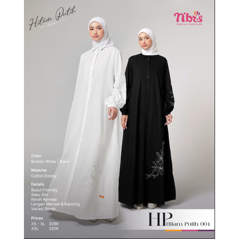 Gamis Bordir Nibras HP 004