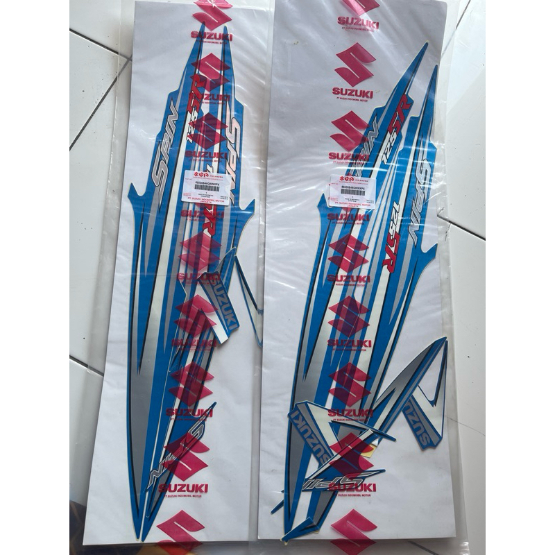 STRIPING SUZUKI SPIN 125SR BIRU