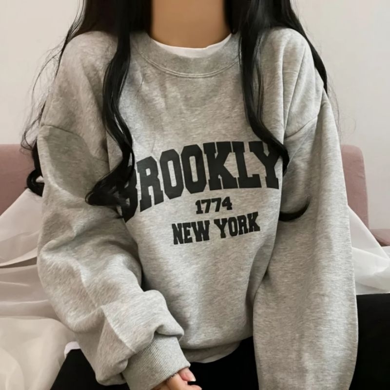 Jaketin Aja ( S - 6XL ) Sweater BROOKLYN 1774 Korean Street Style Big Size Oversize L XL XXL 2XL 3XL