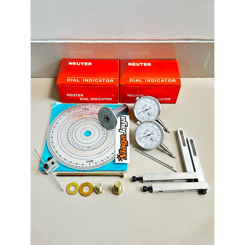 busur derajat motor dial indikator set dudukan stand dial dan busur derajat