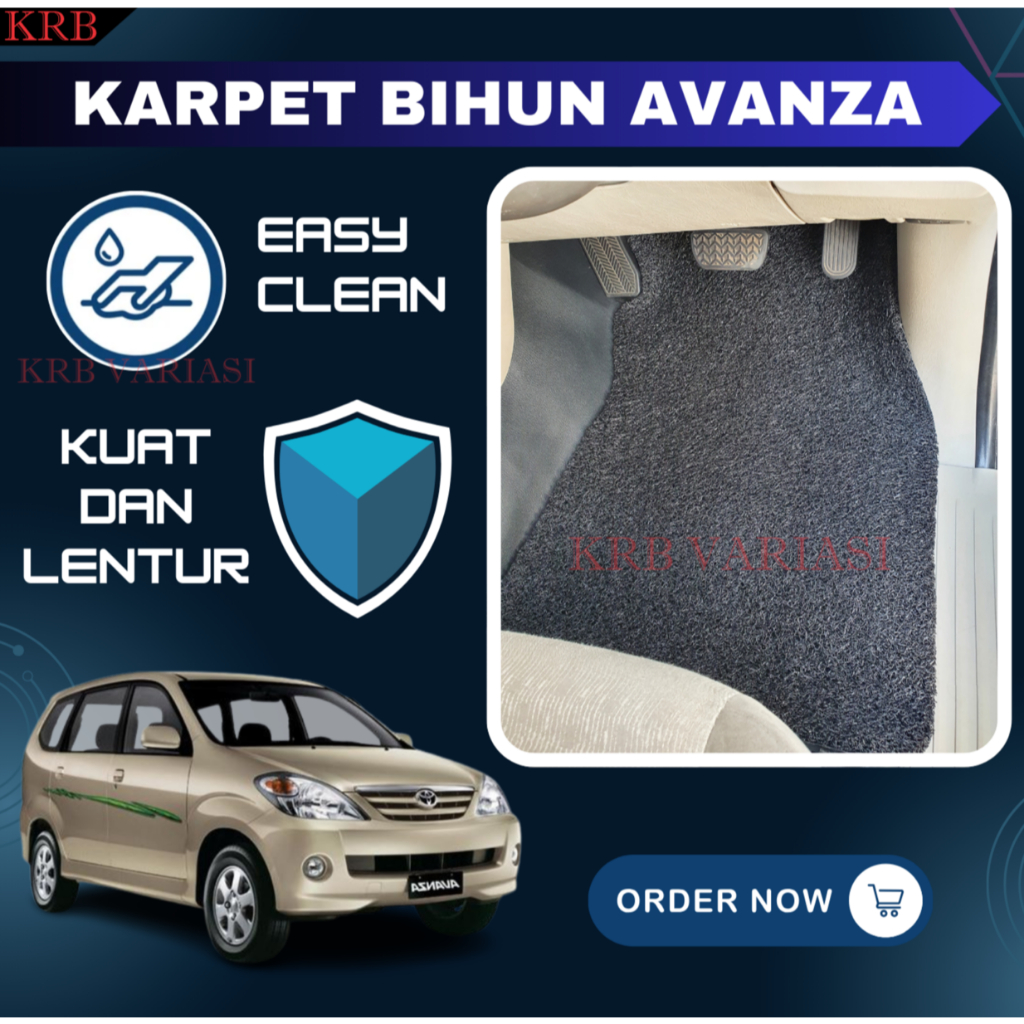 Karpet Lantai Bihun Toyota Avanza 2004 - 2011 Karpet Avanza lama Karpet Set Avanza Karpet Mie Avanza