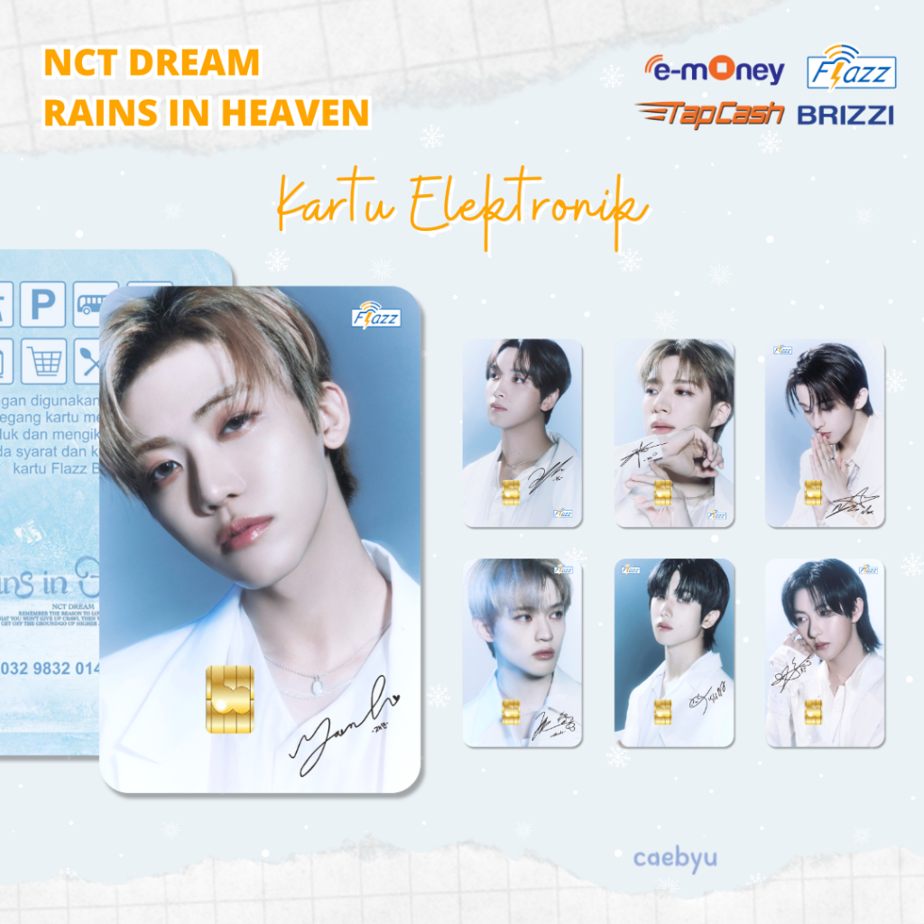 Flazz NCT Dream Rains in Heaven Emoney Tapcash Brizzi Kartu Elektronik E Money Tap Cash E-Toll e tol