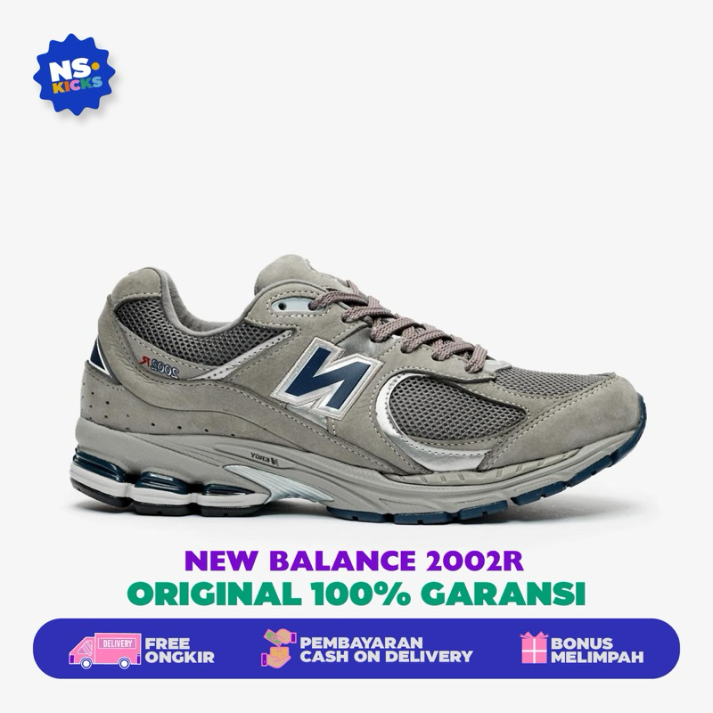 New Balance 2002R Light Grey ML2002RA 100% Original - Sepatu Sneakers Pria dan Wanita