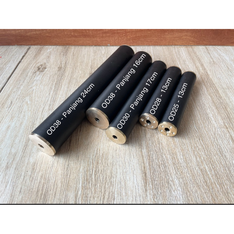 Perdam drat kuningan OD38 OD30 OD28 OD25 Silencer peredam senyap drat kuningan rapih dan presisi