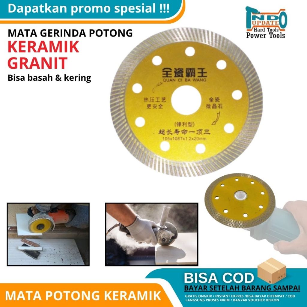 Mata Gerinda potong Mata Potong Keramik Basah dan Kering Alat Potong Granit Keramik Serbaguna