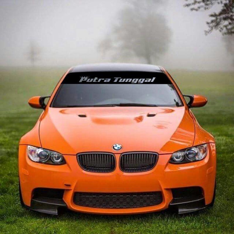 (COD) Stiker variasi costum nama tulisan blok/bolong untuk mobil