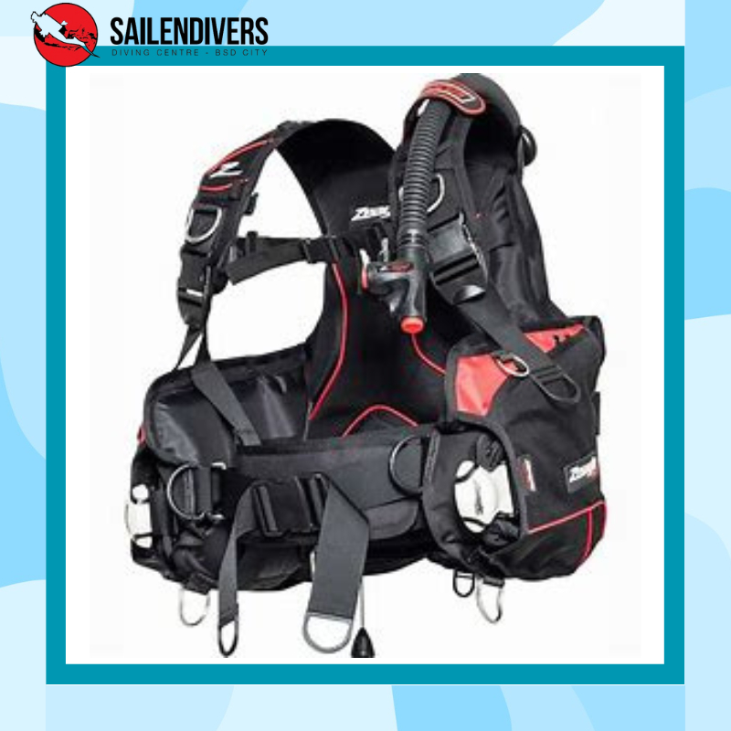 [ZEAGLE] FOCUS BCD W/ INFLATOR AND HOSE FOR SCUBA DIVING