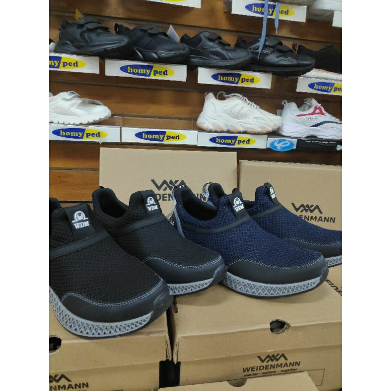 Weidenmann Sepatu Casual Sneakers ~ Wolvo 03 Navy & Hitam ~