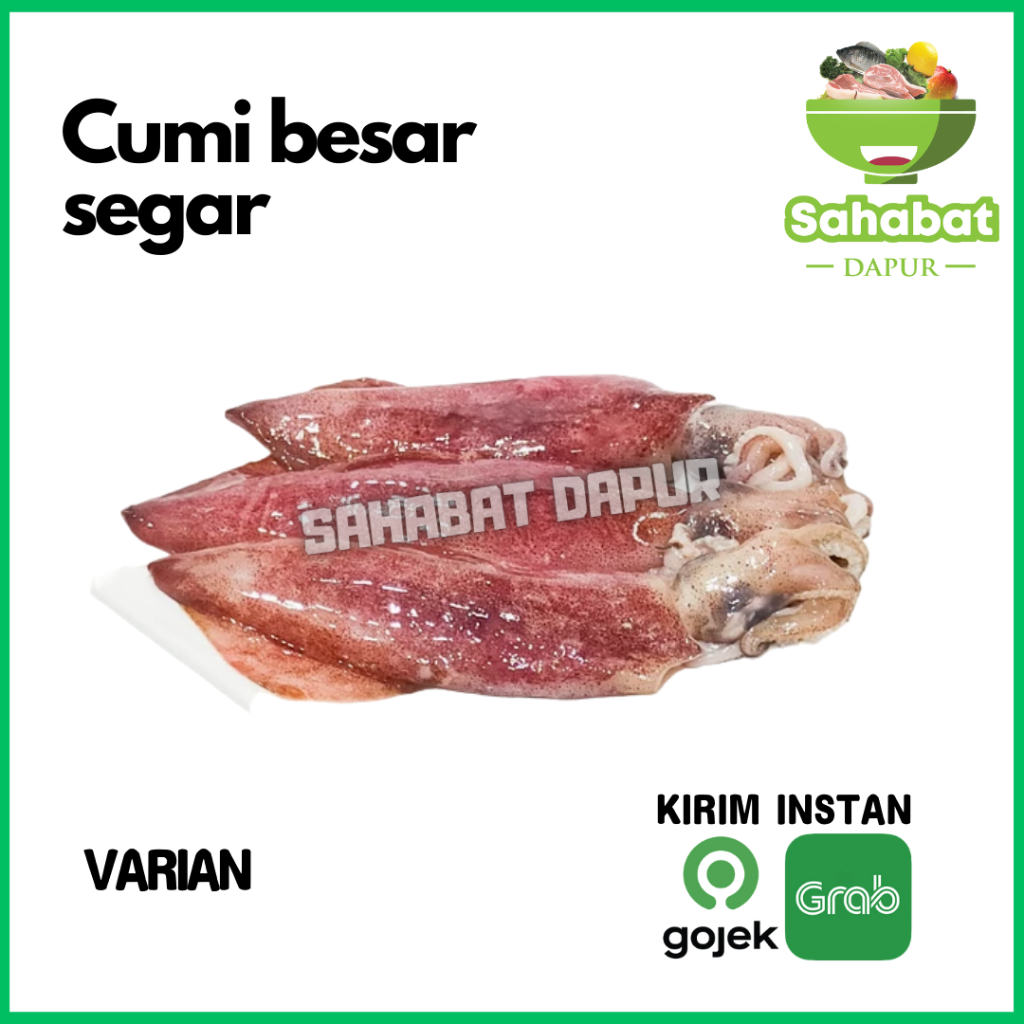 

Cumi Besar Segar - Sahabatdapur