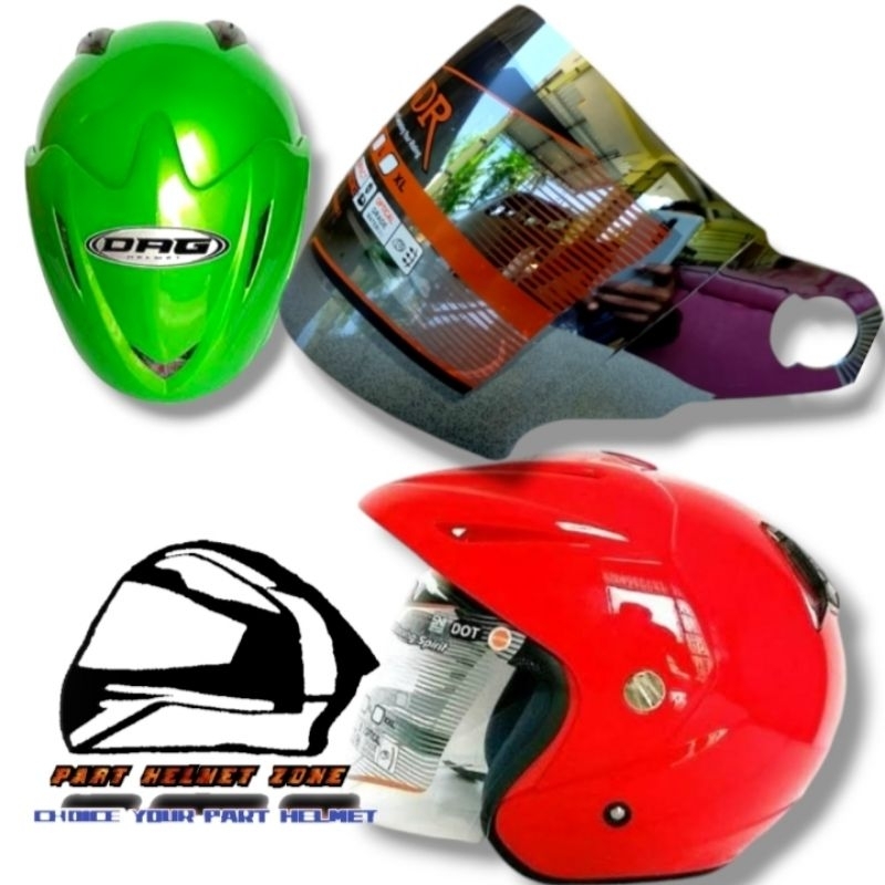 (NDR-1) Kaca Helm DAG ZX1 || Visor helm DAG cx22