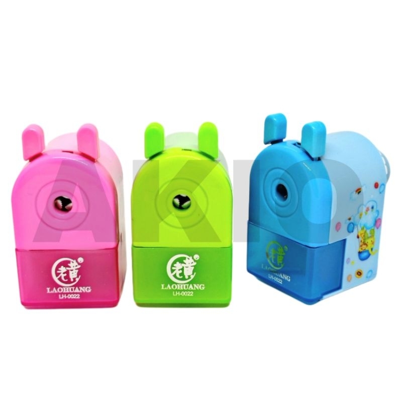 

Rautan Pensil Putar Karakter ANIMAL CUTE Lucu Serutan Asahan Meja Murah LAOHUANG LH-0022