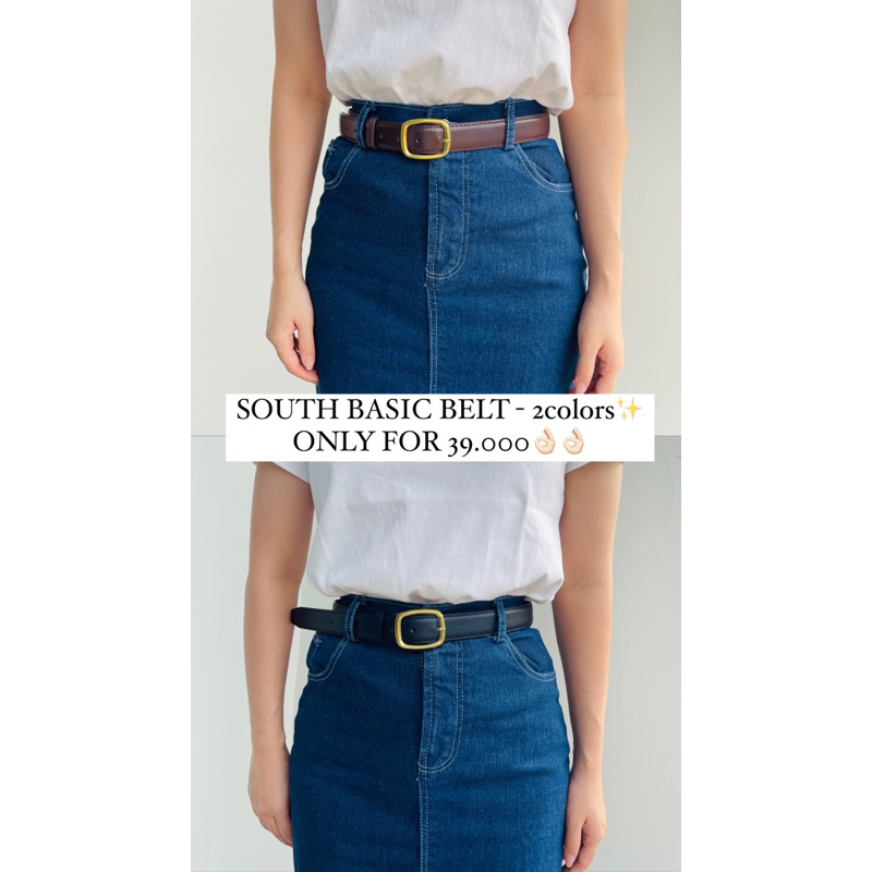 SOUTH BASIC BELT / Belt korea / belt vintage