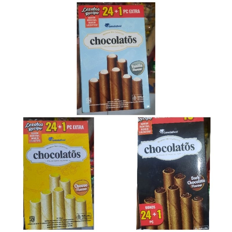 

CHOCOLATOS 1000 | WAFER STICK | WAFER STICK CHOCOLATOS (1 pack isi 25 pcs)