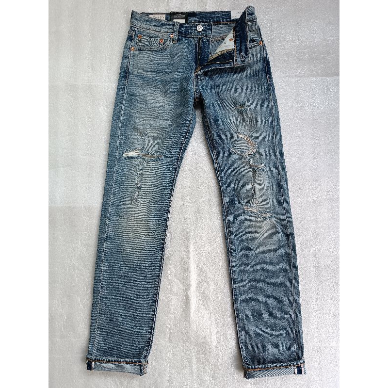 LEVIS 511 SELVEDGE RIPPED