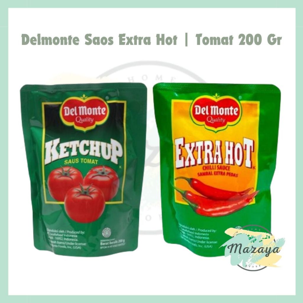 

DEL MONTE SAUS TOMAT | EXTRA HOT 200GR - MAZAYA HOMESTORE