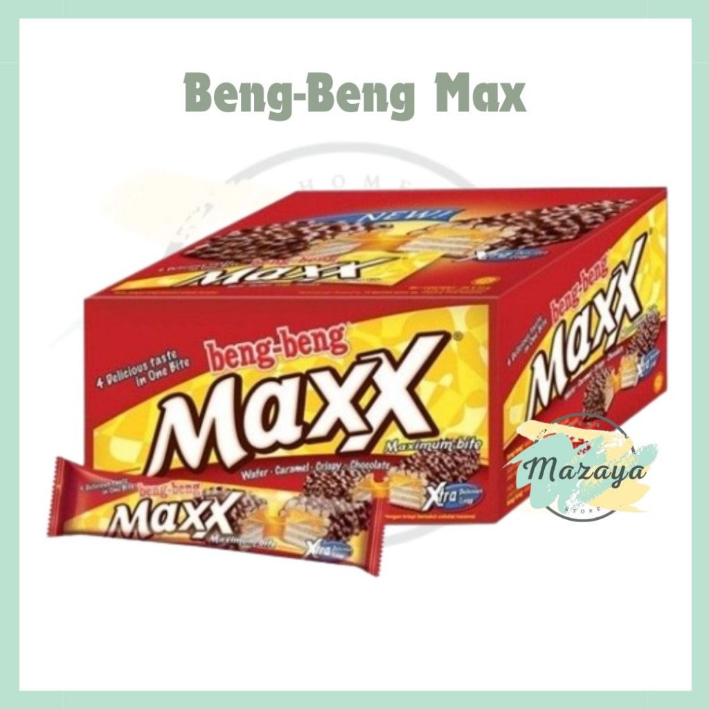 

BENG - BENG MAXX WAFER COKLAT 1 BOX ISI 12 PCS - MAZAYA HOMESTORE