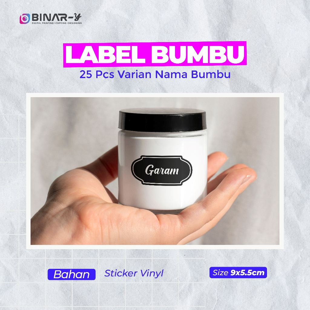 Stiker Label Bumbu Dapur