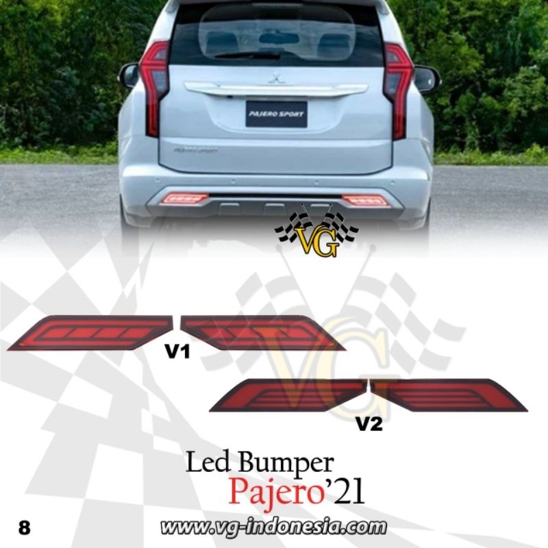 REFLEKTOR LED BEMPER BELAKANG MOBIL PAJERO 2022