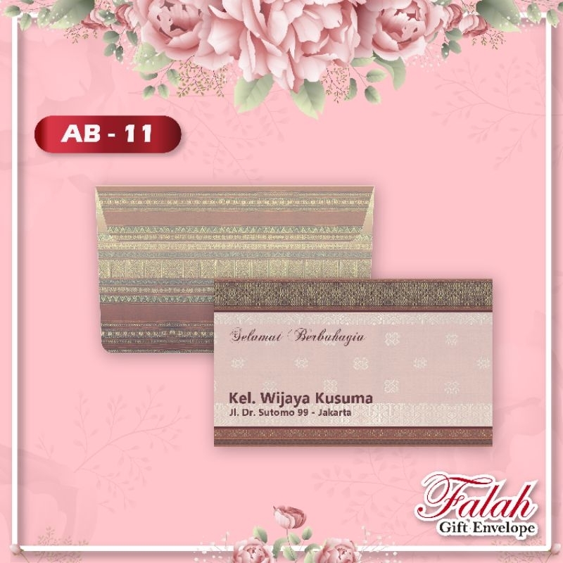 

Amplop Kondangan Falah ukuran Tanggung Kode AB-11 Amplop Motif Murah isi 50pcs