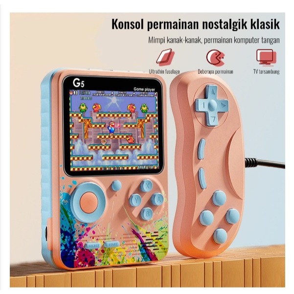 Game Retro Sup Game Boy Game Bot Gameboy G5 Console Portable Game 2 Player Built-in Classic 500 Game