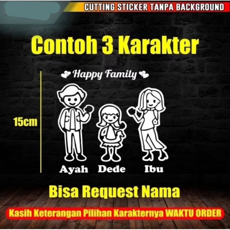 

Stiker happy family versi 3