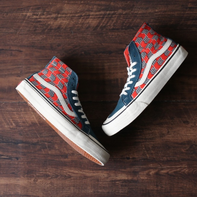 Vans Sk8-Hi 138 Decon Atlantic Deep Antique Checkerboard Mod