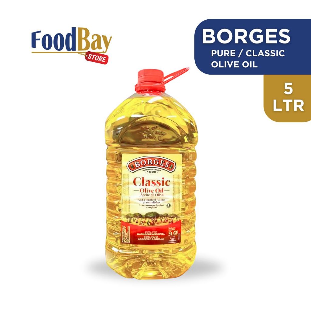 

BORGES Pure Olive Oil 5 Liter (5 Ltr 5 L) / Minyak Zaitun Classic 5L