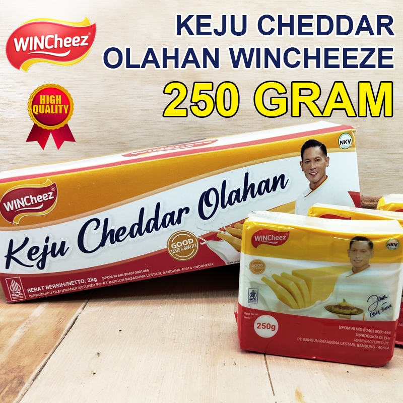 

Keju Cheddar Parut Olahan Wincheeze Kemasan 250 Gram