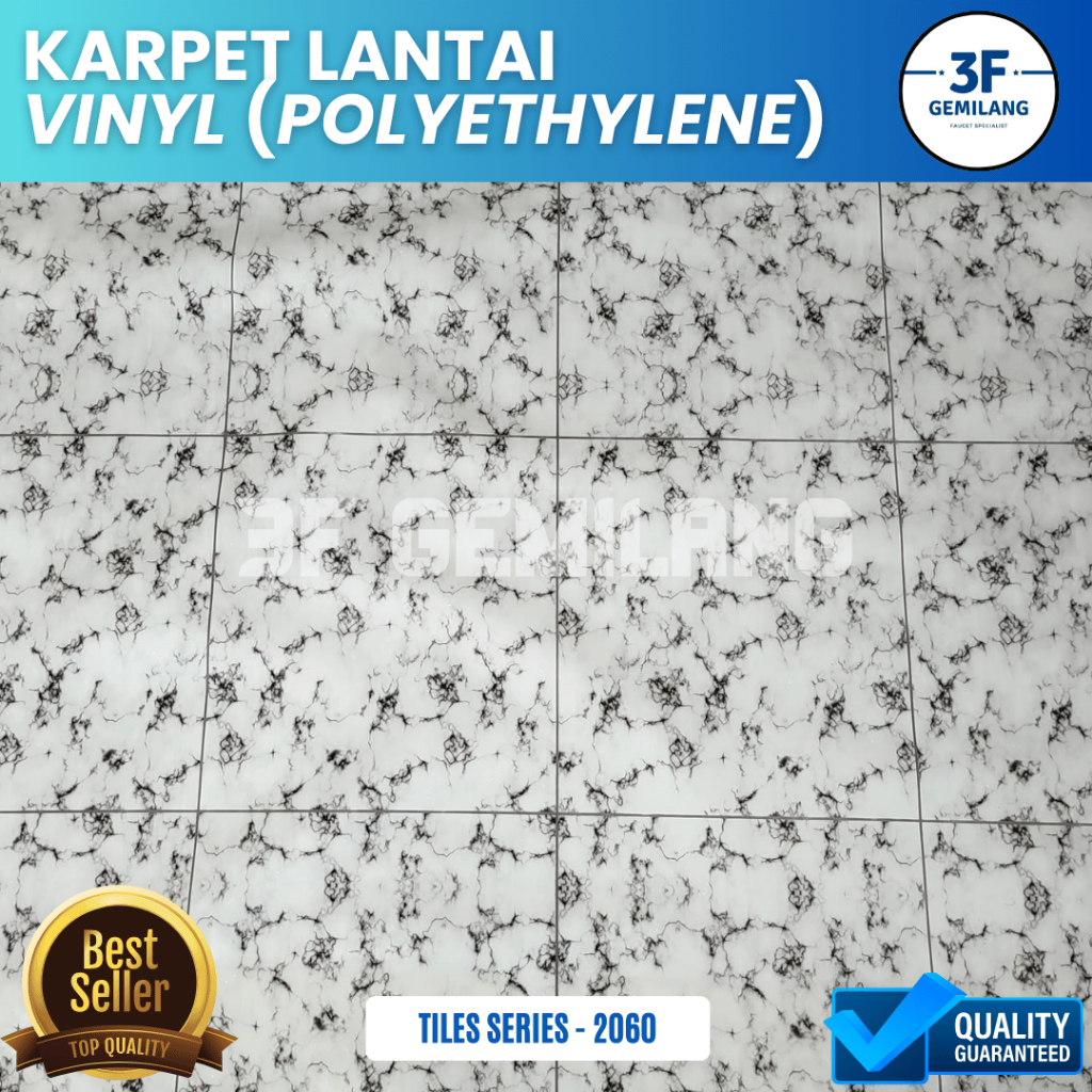 3F GMG - VINYL PER ROL isi PANJANG 14 METER Karpet Lantai POLYETHYLENE Lebar 1,2meter Gulungan - Wal