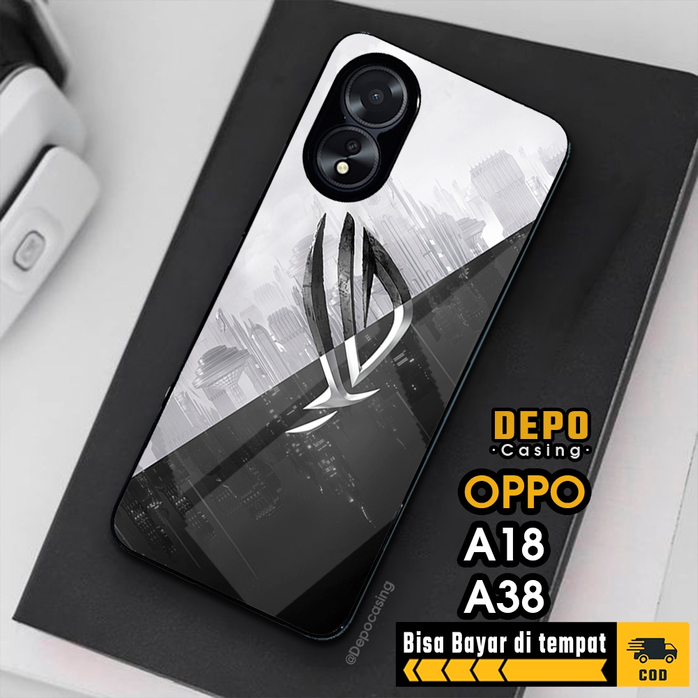 Case Oppo A18 A38 Casing Oppo A18 A38 Casing Depo Casing [ROG2] Case Glossy Case Aesthetic Custom Ca
