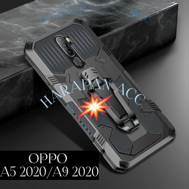 Case Oppo A5 2020/A9 2020 Casing hardcase Robot Cristal