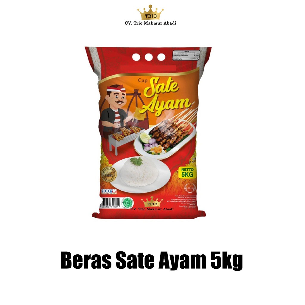 

Beras Putih Merk Sate Ayam 5kg