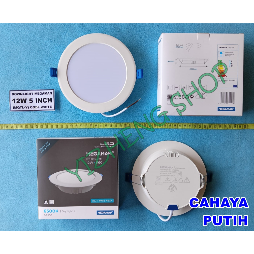 DOWNLIGHT 12W 5" KOTAK MEGAMAN
